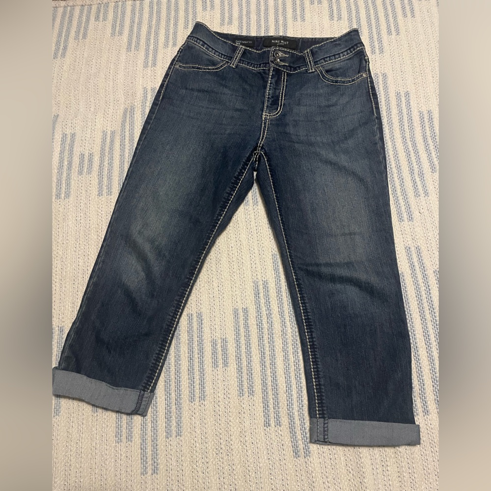 Nine West capris jeans size 6 blue